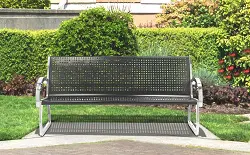 725101 Skyline Black Bench 